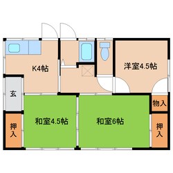 古川駅 徒歩20分 1階の物件間取画像